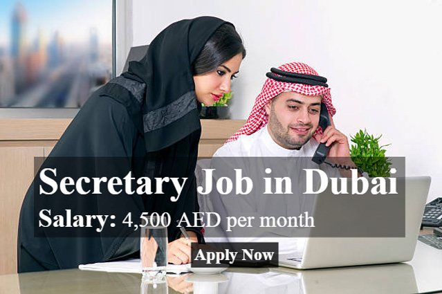 Secretary Job in Dubai