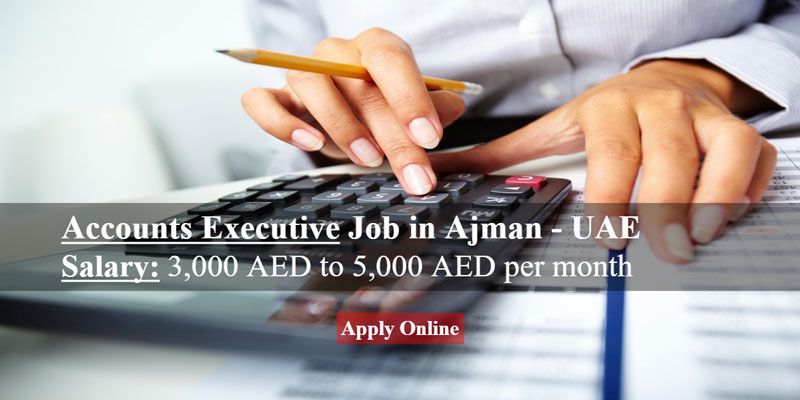 Accounts Executive Job in Ajman - UAE