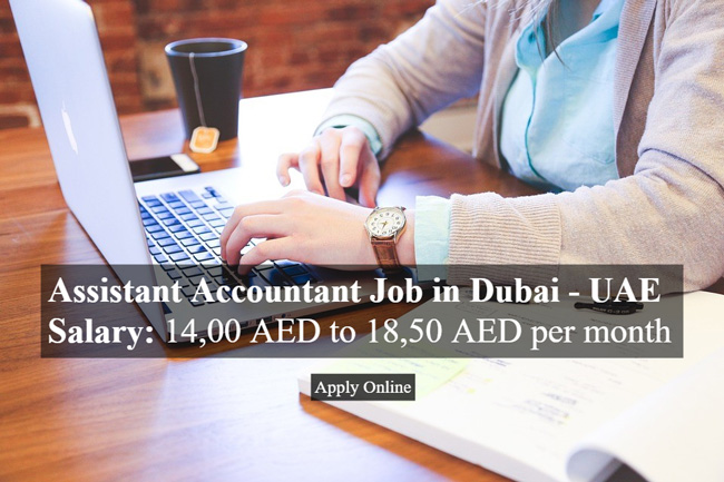 Assistant Accountant Job in Dubai