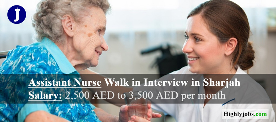 Assistant Nurse Walk in Interview in Sharjah