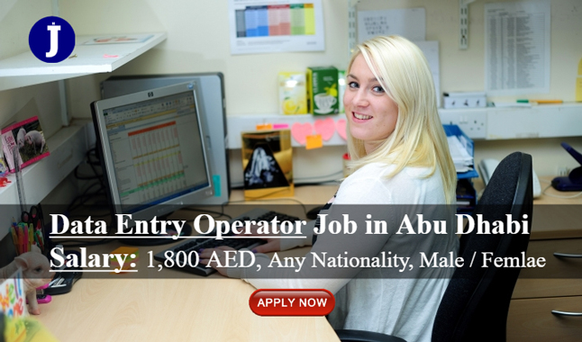 Data Entry Operator Job in Abu Dhabi