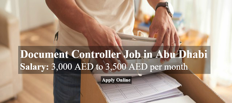 Document Controller Job in Abu Dhabi - UAE