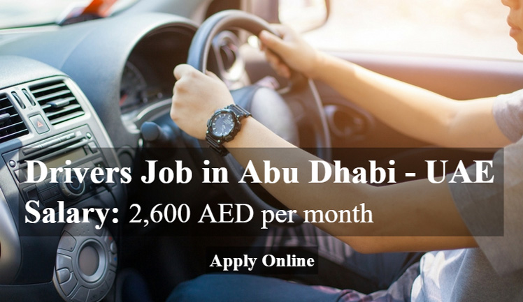 Drivers Job in Abu Dhabi - UAE