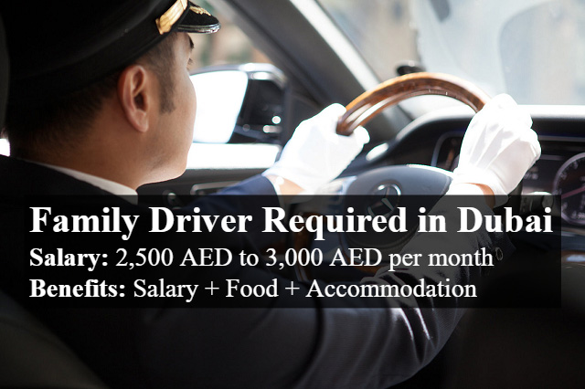 Family Driver Job in Dubai