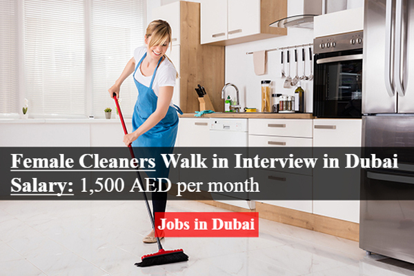 Female Cleaners Walk in Interview in Dubai