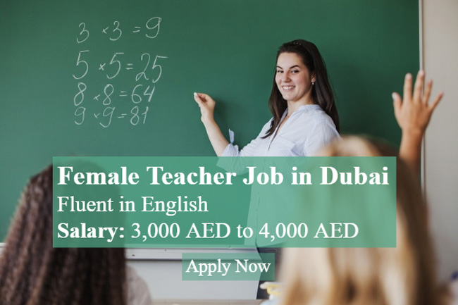 Female Teacher Job in Dubai