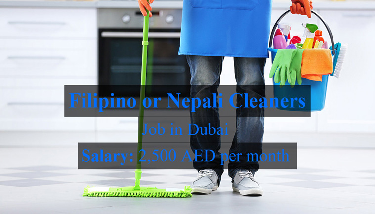 Filipino or Nepali Cleaners Required in Dubai 