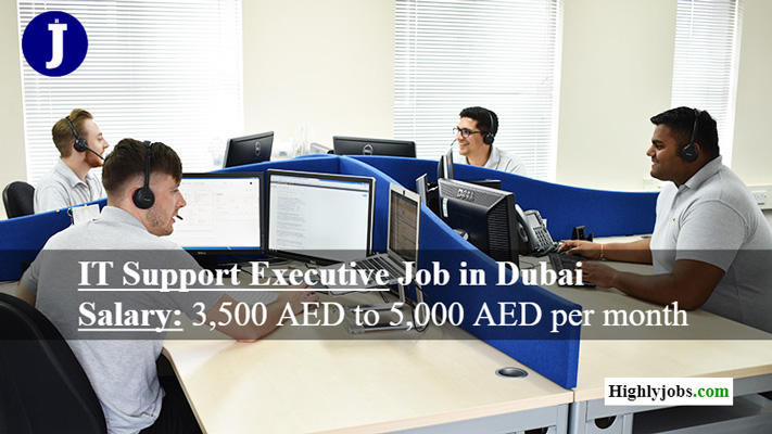 IT Support Executive Job in Dubai