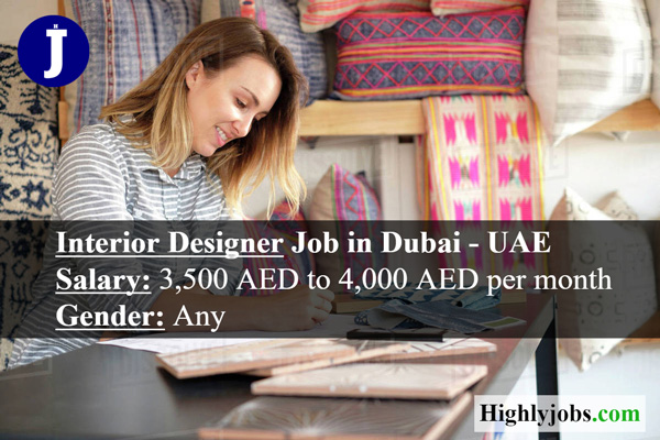 Interior Designer Job in Dubai