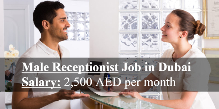 Male Receptionist Job in Dubai