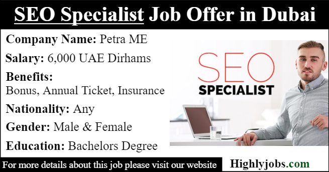 SEO Specialist Job Offer in Dubai