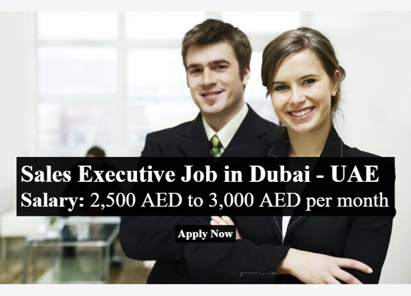 Sales Executive Job in Dubai – UAE