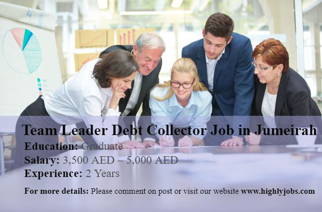 Team Leader Job in Jumeirah – UAE