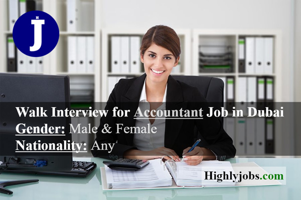 Walk Interview for Accountant Job in Dubai