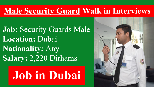 Walk in Interviews for Security Jobs in the United Arab Emirates