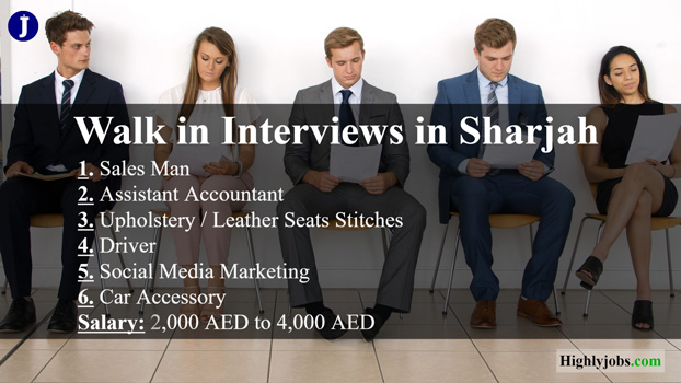 Walk in Interviews in Sharjah
